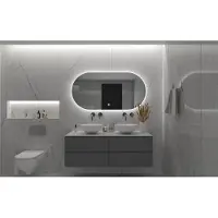 Gliss Design Orion spiegel horizontaal met LED-verlichting en verwarming 120x70cm