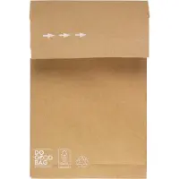 Raadhuis monsterzak - 200x300x50mm - Do Good Bag - bruin - 10 stuks