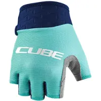 Cube Performance Junior Short Gloves Blauw 3XS