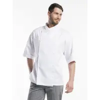 Chaud Devant Comfort Wit Short Sleeve Koksbuis | Maat: S