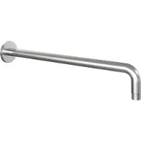 Brauer Wandarm brushed edition gebogen 40 cm geborsteld rvs