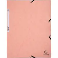 Exacompta ELASTOMAP AQUAREL A4 3-KLEP ROZE