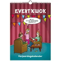 Comello Evert Kwok A4 Verjaardagskalender