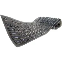 Dolphix Flexibel USB Toetsenbord - Zwart - Siliconen - Waterafstotend - Opvouwbaar - Fullsize