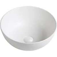 Guido Gusto Waskom Verla 35x35x15cm mat wit inclusief afvoerplug