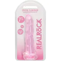 Realrock Niet Realistische Dildo met Ribbels 17 cm - Roze