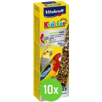 Vitakraft 10x Feather Care-Kräcker Valkparkiet 2in1