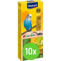 Vitakraft 10x Trio Mix Kruiden/Paprika-Sesam/Banaan-Kiwi/Citruskräcker Parkiet 3 in 1
