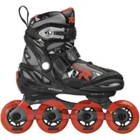 Roces Rollschuhe - Moody Boy TIF - Schwarz/Rot - Inlineskates - - 30/35 - Rollschuhe