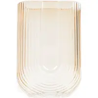 Housevitamin HV Ribbled U-vormige Vaas-Amber-17x8x23cm