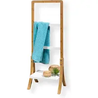 Livarno Living Handdoekhouder Bamboe 40x104x28cm