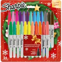 Sharpie Permanent Markers | Fine Point | Limited Edition Assorted Colours | 24 Count