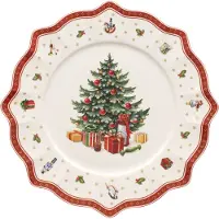 Villeroy & Boch Toy's Delight Bord Rood 34.5 Cm - Kerstborden Porselein White - 14-8585-2680