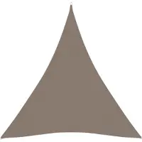 vidaXL Zonnescherm driehoekig 4,5x4,5x4,5 m oxford stof taupe