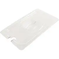 HorecaTraders GN deksels van plastic met lepeluitsparing 1/1