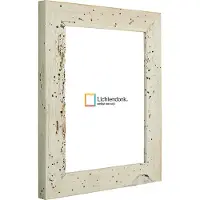 Lichtendonk Fotolijst - Fotokader Wit Verouderd Hout - met echte houtworm gaatjes - Fotomaat 42x59,4 - Ontspiegeld glas - Art.nr. 10099713425941