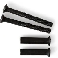 Dx 2 Patentboutjes m4x38 mm met hulsjes - zwart