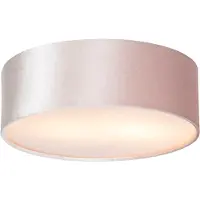 QAZQA Moderne plafondlamp roze 30 cm met gouden binnenkant - Drum