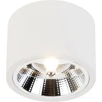 QAZQA Moderne opbouwspot wit GU10 111mm - Expert