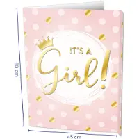 Paper Dreams Raambord It's A Girl! (60x45cm)