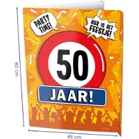 Paper Dreams Window Signs - 50 Jaar Multi multi Karton