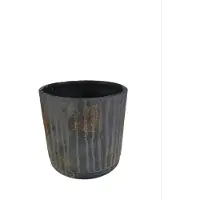Mica Decorations MIES BLOEMPOT ROND BLAUW - H27 x D28cm