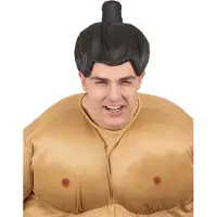 Vegaoo - Sumopruik voor volwassenen - Zwart - One Size