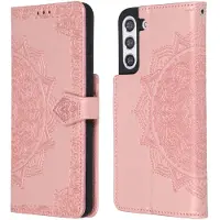 IMoshion Mandala Bookcase voor de Samsung Galaxy S21 FE - Rosé Goud