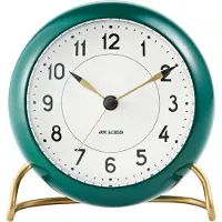 Arne Jacobsen – Station Tafelklok – Ø11 cm – Groen & Wit