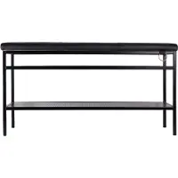 Maze Nancy Bank Zwart - Bankjes Leer Black - 407601