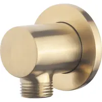 Wiesbaden UniMatch wandaansluitbocht rond 1/2" geborsteld messing