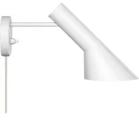 Louis Poulsen Design wandlamp AJ, wit / opaal, Woon-/ Eetkamer, metaal, Design, Wandlamp design