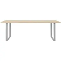 Muuto 70/70 eettafel 225x90 cm Black linoleum-Plywood-Sand