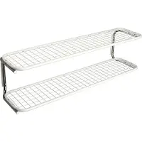Essem Design Classic 650 schoenenrek wit/chroom, 2 niveaus, 50 cm