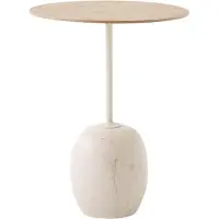 &tradition Lato tafel LN8 Lacquered oak-Crema diva marble