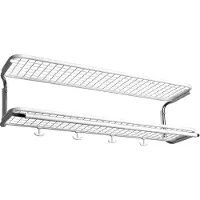 Essem Design Classic 650 hoedenplank wit/chroom, 2 niveaus, 70 cm