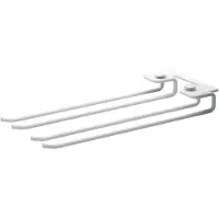 String handdoekenrek 2-pack wit, 30cm