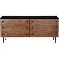 Gubi 62 Dresser ladekast american walnut, 6 lades