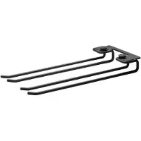 String handdoekenrek 2-pack zwart, 30cm