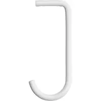 String J Haak Voor Een Metalen Plank Pak Van 5 Wit - Haken en hangers Gepoedercoat Staal White - MSK-12-5