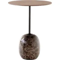 &tradition Lato tafel LN8 Lacquered walnut-Emperador marble
