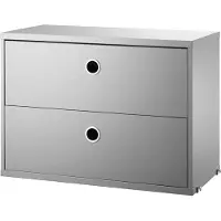 String Ladenkast 58x30 Cm Grijs - Rekkensysteem (modulair) Grey - LH5830-61-1