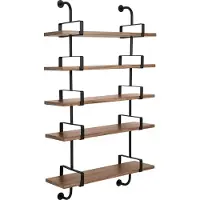 Gubi Demon wandplank 5 verdiepingen walnut, 95 cm