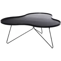 Swedese Flower mono tafel 84 x 90cm H39 cm Es zwart glanzend