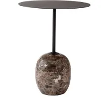 &tradition Lato LN8 Bijzettafel Warm Black & Emparador Marble