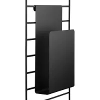 String Magazinehouder Zwart - Rekkensysteem (modulair) Plaatmetaal Black - SMH-13-1