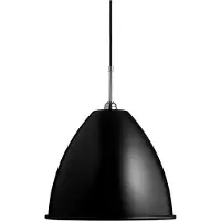 Gubi Bestlite BL9 Hanglamp Chrome Base | Black Shade | Large