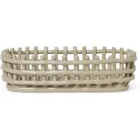 Ferm Living Ceramic Mand Ovaal - Manden Keramiek Cashmere - 1104264539