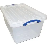 Really Useful Box opbergdoos 61 l, nestbaar, transparant 3 stuks