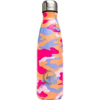 Hype Peach Camo - Drinkfles - RVS drinkfles - waterfles - RVS waterfles